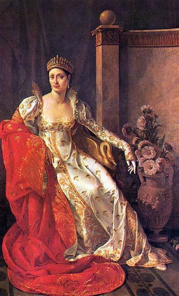 Marie-Guillemine Benoist Portrait of Elisa Bonaparte, Grand Duchess of Tuscany. Germany oil painting art